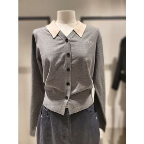 [여주점] 카라 배색 니트 가디건(SAKCA3611)