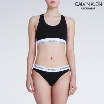 Calvin Klein Underwear 여성 모던 코튼 AF브라렛 비키니 세트 (QF3785AD/F3787-001)