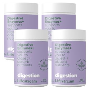 뉴질랜드 라이프스트림 어드밴스 소화 효소 DIGESTIVE ENZYMES 180정 4팩