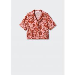 망고 프린트 반팔 셔츠 57074011 ROSA - SSG.COM