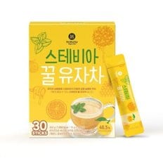 맥널티 차류 스테비아 제로슈가 꿀 유자차 30개입