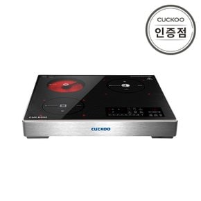 (공식) 쿠쿠 3구 하이브리드 전기레인지 CIHR-EL301FB