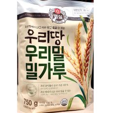 업소용 식당 식자재 재료 백설 우리밀 밀가루 750g