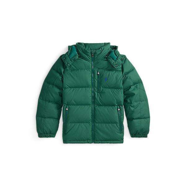 폴로 키즈 남아 8-18세 립스탑 다운 후드 재킷(CWPOOTWY6020385300)