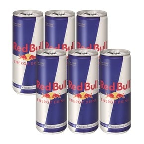 레드불 (Red Bull) 에너지 드링크 250ml x 6캔 / 에너지음료 캔음료