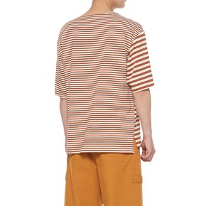 남성 라탄 선다이얼 보트넥 스트라이프 티셔츠