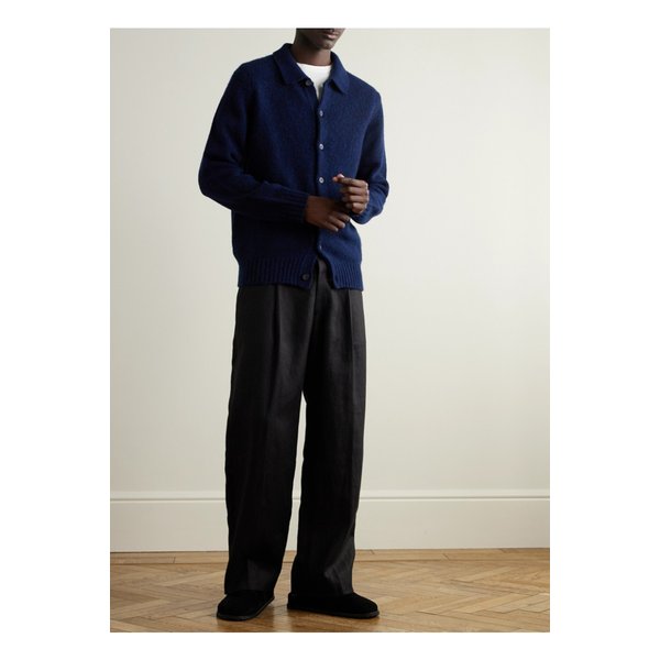 NN.07 리 6598 메리노 울 혼방 가디건 블루 46376663162895737