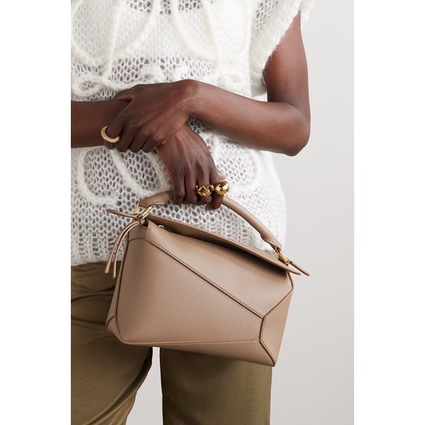 퍼즐 엣지 스몰 텍스처 가죽 숄더 백 샌드 1647597307227392