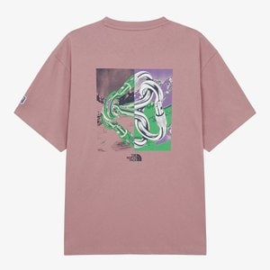 노스페이스 [노스페이스 공식] NT7UR70C 남성 카라비너 반팔 티셔츠 SOFT PINK