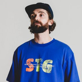 Leaf STGNM HF tee_ VL BLUE