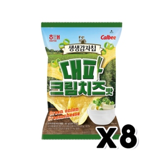  생생감자칩 대파크림치즈맛 봉지스낵 60g x 8개