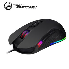 팀스콜피온 LUCA X1 RGB 게이밍마우스 PMW3325 센서