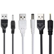 USB to DC 전원 충전 케이블 모음 5V전용 (외경 5.5mm 4.0mm 3.5mm 2.5mm)