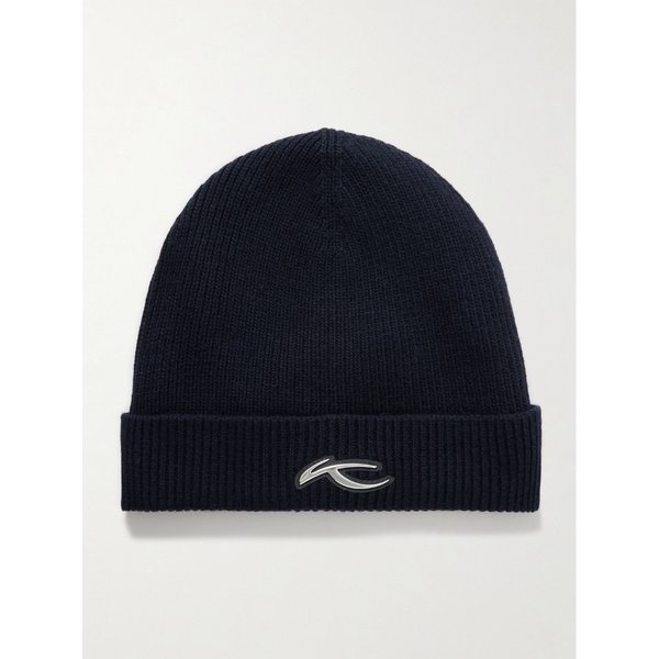 쉬스 로고 아플리케 리브 니트 비니 46376663162979821