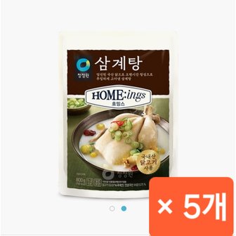 청정원 호밍스 삼계탕 800g x5개