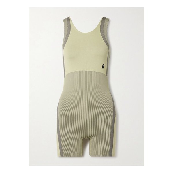 러닝 스튜디오 골지 스트레치  플레이수트 그린 1647597360131955