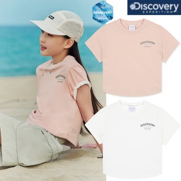 디스커버리키즈 25SS 여아 프레시벤트 슬림핏 트레이닝 반팔티셔츠 DKTR93053