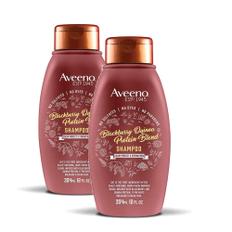 [해외직구] Aveeno 아비노 블랙베리 퀴노아 단백질 블렌드 샴푸 354ml 2팩