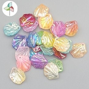 약 30pcs AB컬러 풀잎 비즈 9B01011