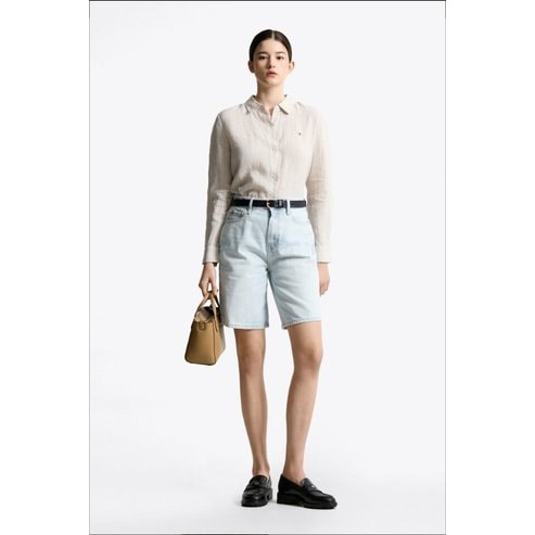 타미힐피거 T22F3NPQ091WT1 라이트 버뮤다 데님 쇼츠