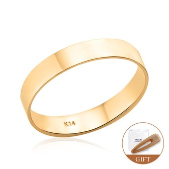  [모룬] (2월베스트) 14K 베이직 플랫 3.5mm 평반지 MOR39685