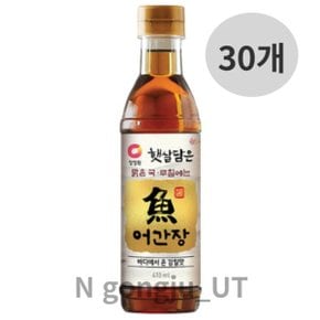 청정원 햇살담은 맑은 국 무침용 어간장 410ml 30개