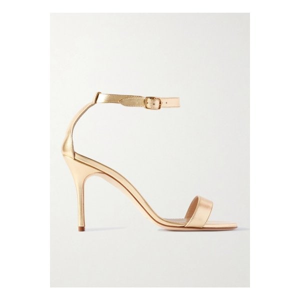 카오스 메탈릭 가죽 샌들 90mm 골드 1647597355814699