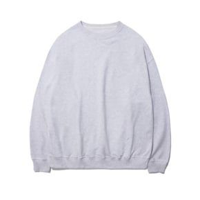 OVERFIT SOLID SWEATSHIRT_MELANGE IVORY