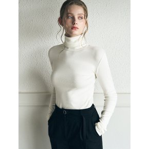 셔링 터틀넥 롱슬리브 탑 [4COLORS]