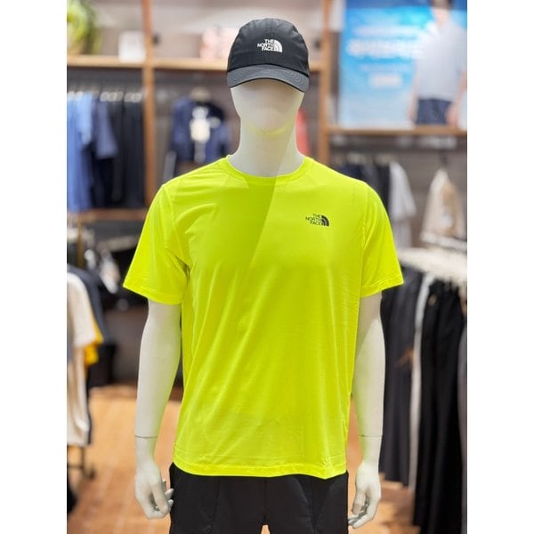 [부산점] 공용 TNF 100 반팔 라운드 티 라임 NT7UP50A