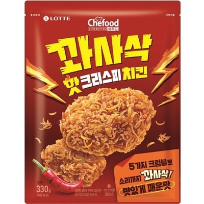 Chefood 꽈사삭 핫크리스피 치킨 맛있게 매운맛330g