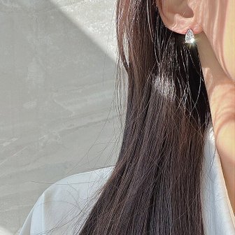 루브르파리 14k 골드 피요니 물방울 원터치 링 귀걸이 EA2962