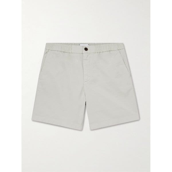 미스터 피 스트레이트 레그 가먼트 다이드 코튼 블렌드 트윌 쇼츠 46376663163001603