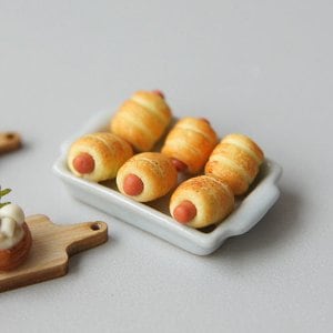 바보사랑 소세지빵 베이커리 음식 빵 미니어처 모형 DL621