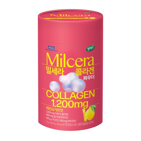 셀렉스 밀세라 콜라겐 파우더 레몬요거트맛 (2.7g*30포)