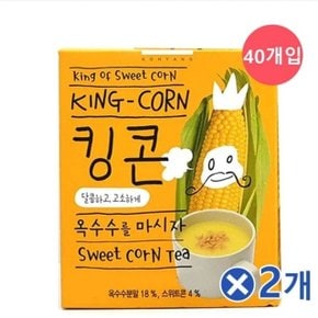 눈부신 맛 든든한 옥수수 콘차 킹콘40스틱x2개 (WC977A7)