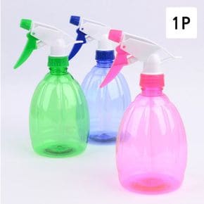 투명 컬러 미용 헤어 원예 분무기 통 500ml X ( 3매입 )