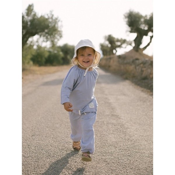 Colored shirring set up _Light blue