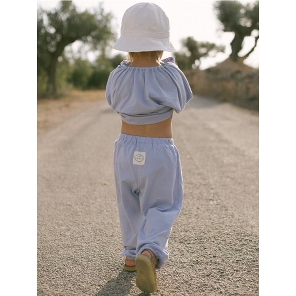 Colored shirring set up _Light blue