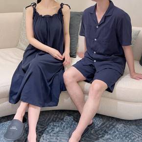 (브라캡 내장) 도비면 소재 여름 잠옷 커플잠옷 시원한 파자마