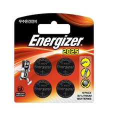  에너자이저 코인CR2025-4입 무수은