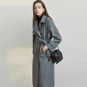 [YAN13] WOOL TRENCH LONG COAT_GRAY