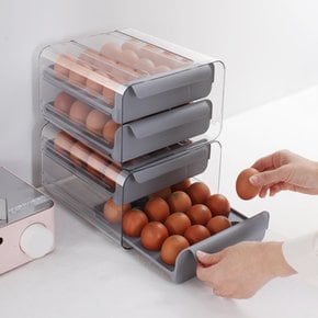 투명 2단 32구 계란 보관함 냉장고 정리 에그 트레이