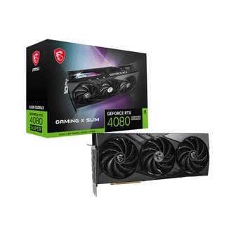 아이코다 MSI 지포스 RTX 4080 SUPER 게이밍 X 슬림 D6X 16GB 트라이프로져3