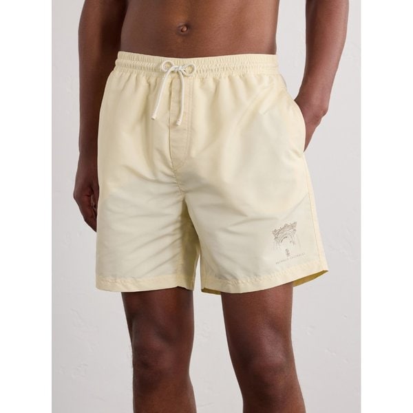 브루넬로쿠치넬리 스트레이트 레그 미드 렝스 스윔 쇼츠 46376663163115430