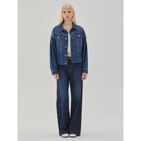 DENIM DOLMAN SLEEVE OVERSIZE JACKET INDIGO