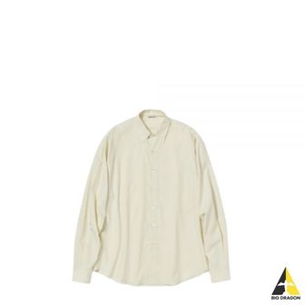 오라리 오라리 24SS WASHED FINX TWILL BIG SHIRT LIGHT YELLOW (A24SS02TN) (워시드 핀스 트윌