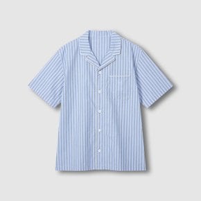 남 코튼 스트라이프 5부 파자마 세트 J216201104052