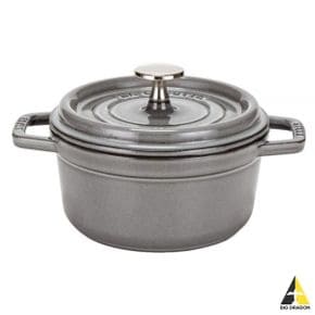 STAUB 원형 꼬꼬떼 냄비 16cm 그레이(1.2L) (40509-479-0)