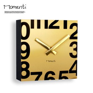 포커시스 [Momenti]골드 사각 벽시계_19cm MMT-T04_GOLD